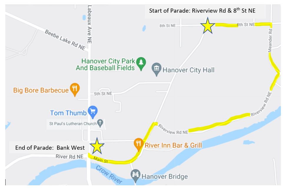 HHF Parade Map